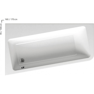 Ravak Vaňa 10° 160x95 L snowwhite C831000000