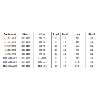 Sprchový kout Mexen Roma s výklopnou hlavou 110 x 100 cm, grafit, chrom + plochá sprchová vanička, bílá - 854-110-100-01-40-4010