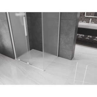 Posuvný sprchový kout Mexen Velar 110 x 120 cm, matná bílá - 871-110-120-31-20