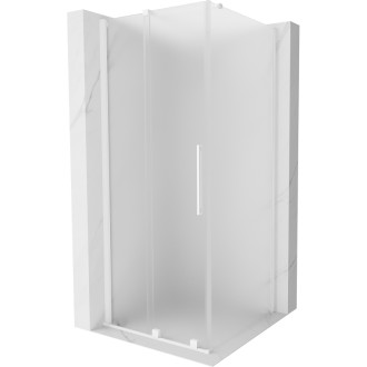 Posuvný sprchovací kút Mexen Velar 120 x 120 cm, matná biela - 871-120-120-31-20