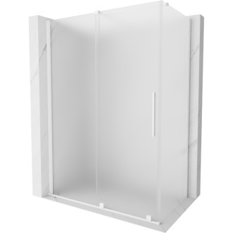 Mexen Velar posuvný sprchovací kút 130 x 70 cm, matná biela - 871-130-070-31-20