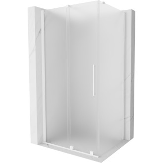 Mexen Velar posuvný sprchovací kút 140 x 100 cm, matná biela - 871-140-100-31-20