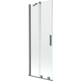 Mexen Velar posuvná vaňová zástena s 2 krídlami 75 x 150 cm, priehľadná, strieborná - 896-075-000-01-95
