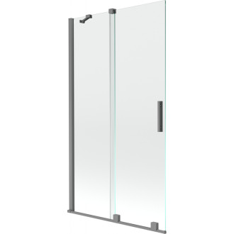 Mexen Velar posuvná vaňová zástena s 2 krídlami 100 x 150 cm, priehľadná, strieborná - 896-100-000-01-95