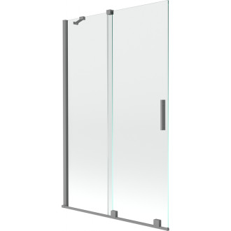Mexen Velar posuvná vaňová zástena s 2 krídlami 110 x 150 cm, priehľadná, strieborná - 896-110-000-01-95