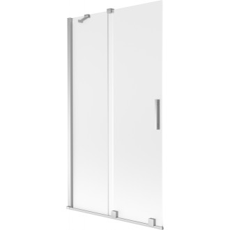 Mexen Velar posuvná vaňová zástena s 2 krídlami 100 x 150 cm, matná, chróm - 896-100-000-31-01