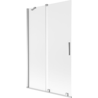 Mexen Velar posuvná vaňová zástena s 2 krídlami 110 x 150 cm, matná, chróm - 896-110-000-31-01