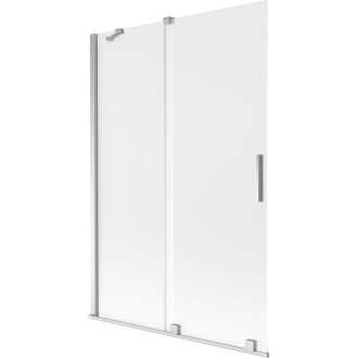 Mexen Velar posuvná vaňová zástena s 2 krídlami 120 x 150 cm, matná, chróm - 896-120-000-31-01
