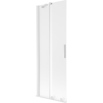 Mexen Velar 2dielna posuvná vaňová zástena 75 x 150 cm, matná, biela - 896-075-000-31-20