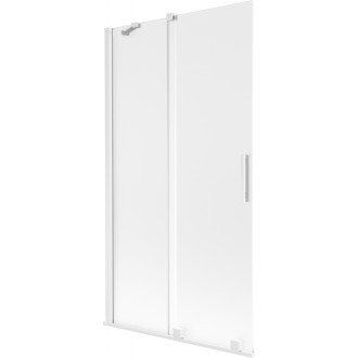 Mexen Velar 2dielna posuvná vaňová zástena 100 x 150 cm, matná, biela - 896-100-000-31-20