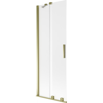 Mexen Velar posuvná vaňová zástena s 2 krídlami 75 x 150 cm, matná, zlatá - 896-075-000-31-50