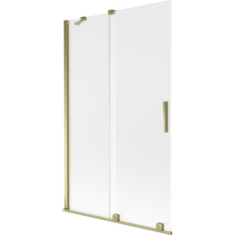 Mexen Velar posuvná vaňová zástena s 2 krídlami 110 x 150 cm, matná, zlatá - 896-110-000-31-50
