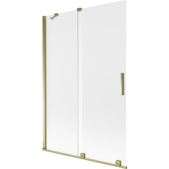 Mexen Velar posuvná vaňová zástena s 2 krídlami 120 x 150 cm, matná, zlatá - 896-120-000-31-50