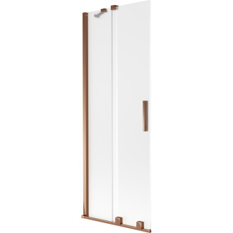 Mexen Velar posuvná vaňová zástena s 2 krídlami 75 x 150 cm, matná, ružové zlato - 896-075-000-31-60