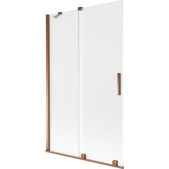 Mexen Velar posuvná vaňová zástena s 2 krídlami 110 x 150 cm, matná, ružové zlato - 896-110-000-31-60