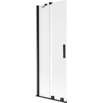 Mexen Velar posuvná vaňová zástena s 2 krídlami 70 x 150 cm, matná, čierna - 896-070-000-31-70