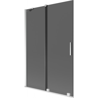 Mexen Velar posuvná vaňová zástena s 2 krídlami 120 x 150 cm, grafit, chróm - 896-120-000-41-01