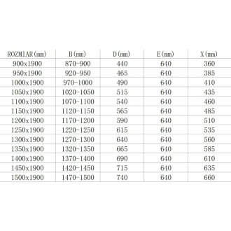 MEXEN APIA sprchové dvere 90x190 cm 5mm, chróm-číre 845-090-000-01-00