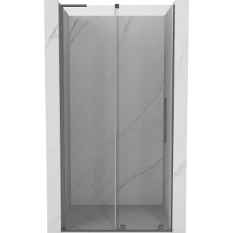 Posuvné sprchové dvere Mexen Velar L 110 cm, priehľadné, strieborná - 871-110-003-01-95