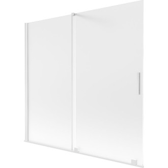 Mexen Velar 2dielna posuvná vaňová zástena 170 x 150 cm, matná, biela - 896-170-000-31-20