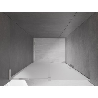 Posuvné sprchové dveře Mexen Velar L 120 cm, matné, chrom - 871-120-003-31-01