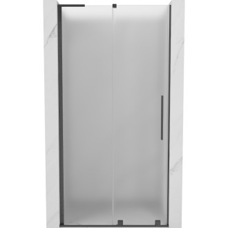 Posuvné sprchové dvere Mexen Velar L 110 cm, matné, kartáčovaná pištoľovo sivá - 871-110-003-31-66