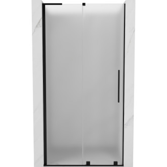 Posuvné sprchové dvere Mexen Velar L 100 cm, matné, čierne - 871-100-003-31-70