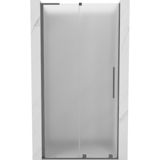 Posuvné sprchové dvere Mexen Velar L 110 cm, matné, strieborné - 871-110-003-31-95