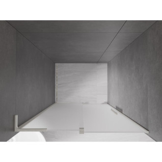 Posuvné sprchové dveře Mexen Velar L 110 cm, matné, kartáčovaný nikl - 871-110-003-31-97