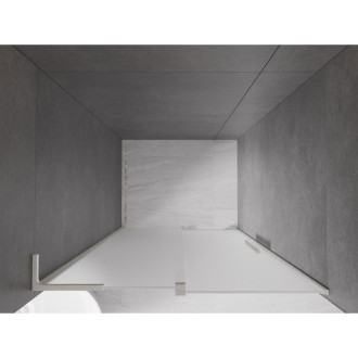 Posuvné sprchové dveře Mexen Velar L 120 cm, matné, kartáčovaný nikl - 871-120-003-31-97