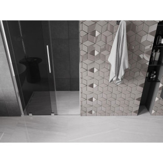 Posuvné sprchové dveře Mexen Velar L 100 cm, grafit, chrom - 871-100-003-41-01