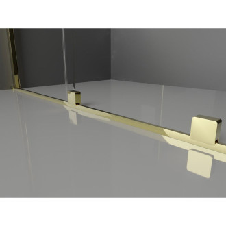 Posuvné sprchové dveře Mexen Velar L 120 cm, grafit, zlatá - 871-120-003-41-50