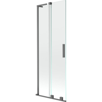 Mexen Velar L 2dielna posuvná vaňová zástena 70 x 150 cm, priehľadná, strieborná - 896-070-003-01-95