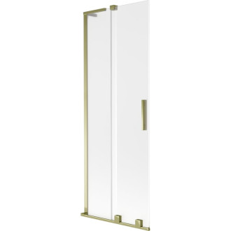 Mexen Velar L 2dielna posuvná vaňová zástena 70 x 150 cm, matná, zlatá - 896-070-003-31-50