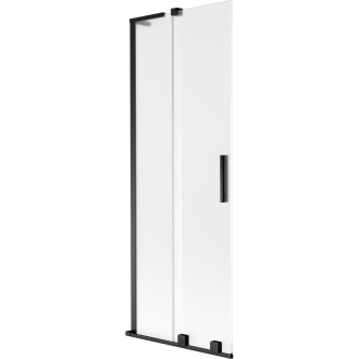 Mexen Velar L 2dielna posuvná vaňová zástena 75 x 150 cm, matná, čierna - 896-075-003-31-70