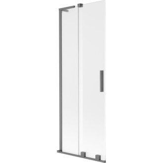 Mexen Velar L 2dielna posuvná vaňová zástena 70 x 150 cm, matná, strieborná - 896-070-003-31-95