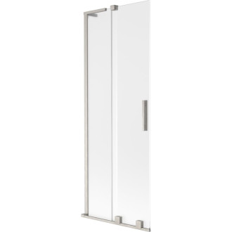 Mexen Velar L 2dielna posuvná vaňová zástena 70 x 150 cm, matná, kartáčovaný nikel - 896-070-003-31-97