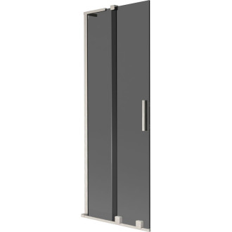 Mexen Velar L 2dielna posuvná vaňová zástena 70 x 150 cm, grafit, kartáčovaný nikel - 896-070-003-41-97