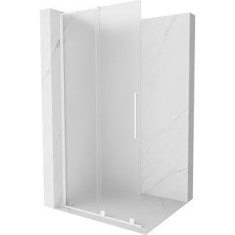 Mexen Velar L Posuvná sprchová zástena 120 x 200 cm, hrúbka hmly 8 mm, biela - 871-120-003-33-20
