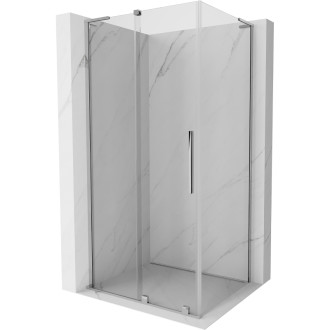 Mexen Velar L sprchový kút posuvný 90 x 70 cm, priehľadný, chróm - 871-090-070-03-01