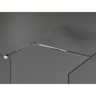 Mexen Kioto Sprchová zástena 160 x 75 cm, priehľadná, chróm - 800-160-202-01-00-075