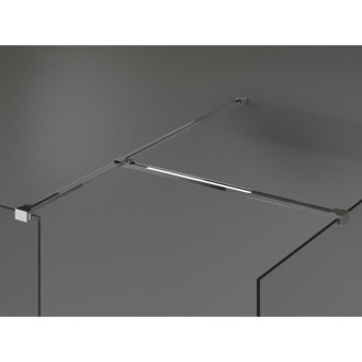 Mexen Kioto Sprchová zástena 100 x 85 cm, priehľadná, chróm - 800-100-202-01-00-085