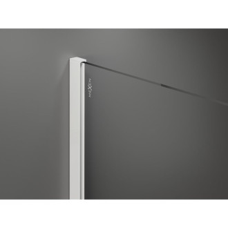 Mexen Kioto Sprchová zástena 150 x 95 cm, priehľadná, biela - 800-150-202-20-00-095