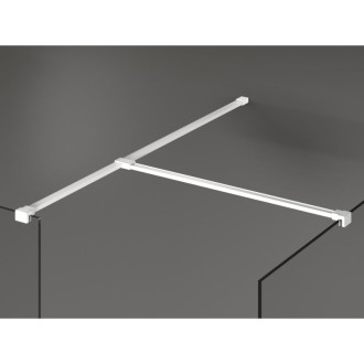 Mexen Kioto Sprchová zástena 180 x 105 cm, priehľadná, biela - 800-180-202-20-00-105