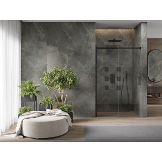 MEXEN OMEGA sprchové dvere 120x190 cm 8 mm čierna-číre 825-120-000-70-00