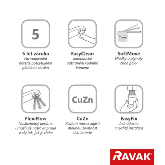 Ravak PU 016.00 Umývadlová/ drezová stojanková batéria X070143
