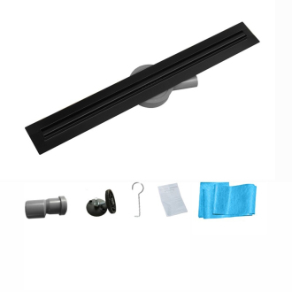 FLAT 360 Black Slim nerezový sprchový žľab 800mm 1741080