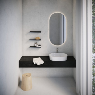 Ravak Polička Slim S, satin/chróm X07P577