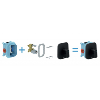 Ravak TD F 066.20 Podomietková bez prepínača pre R-box, black X070159