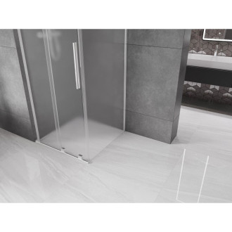 Mexen Velar L posuvný sprchový kout 120 x 120 cm, matný, chrom - 871-120-120-33-01